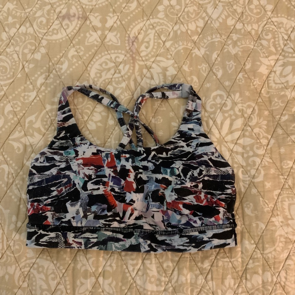 Lululemon Athletica Colorful Patterned Sports Bra